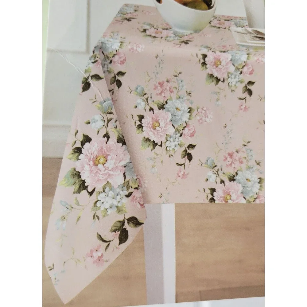 Printed Fabric Tablecloth, 60